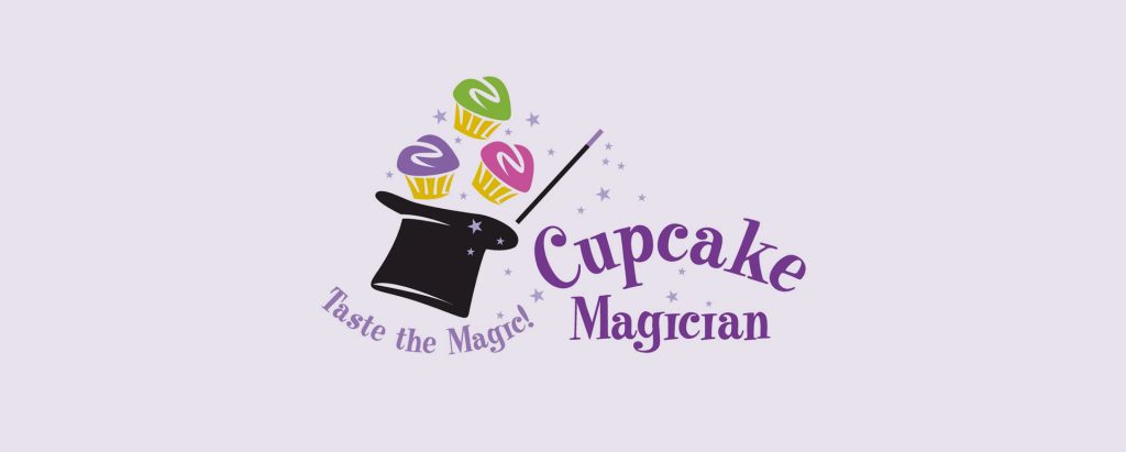 Cupcake Magician logo with the tagline "Taste the Magic!"