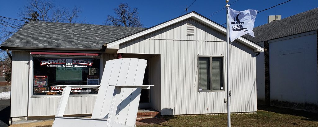 exterior of Down to the Felt storefront