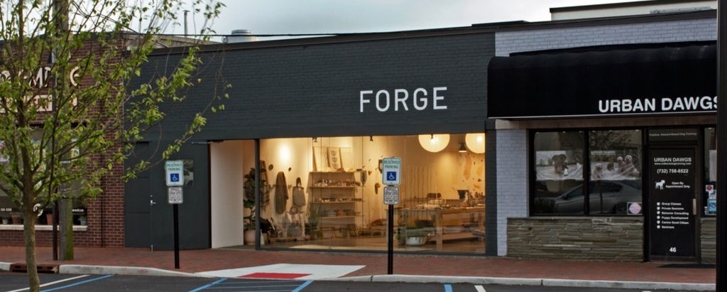 distant exterior of Forge storefront