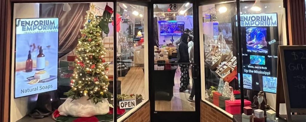 exterior of Sensorium Emporium storefront