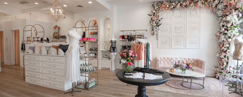 interior view of Sweetest Sin showcasing female lingerie